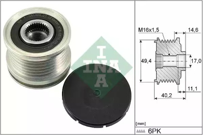 Шків генератора VAG 045 903 119 A (Вир-во Ina)