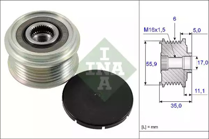 ролик альтернатора A4 B9 Avant (8W5, 8W