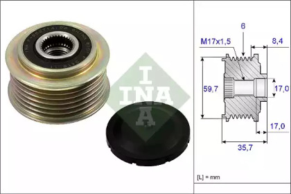 ролик альтернатора CX-7 (ER), 06.06-12.