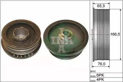 KOЈO PASOWE WAЈU KORBOWEGO INA 544008210 BMW 1/3/5/X3 2,0D 07-