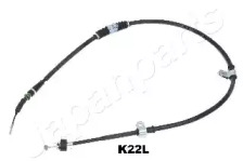JAPANPARTS KIA трос ручн.гальма лів.Cerato 11/04 -