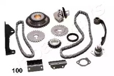 JAPANPARTS NISSAN К-т ланцюга (повний) приводу ГРМ Almera,Sunny 1.4,1.6 90-