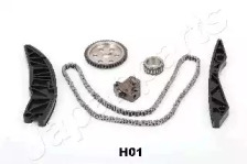 JAPANPARTS HYUNDAI К-т ланцюга ГРМ (ланцюг+2 шестерні+2 заспокоювача+натягувач) i20,i30 1.4/1.6