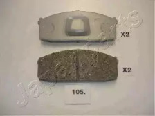 JAPANPARTS гальмівні колодки передн. NISSAN BLUBIERD 80-