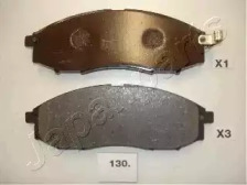 JAPANPARTS NISSAN гальмівні колодки передн. Navara