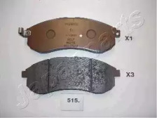 JAPANPARTS MITSUBISHI гальмів.колодки передн.L200 96-