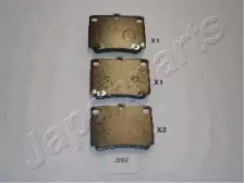 JAPANPARTS MITSUBISHI гальмівні колодки задн.Pajero Sport 98-