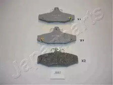 JAPANPARTS SSANGYONG гальмів.колодки (упак.Kashiyana!) передн.Korando,Musso 2.3/2.9 96-