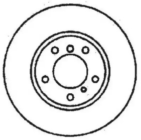 Гальмівний диск передній BMW 5 (E34) ,7 (E32)