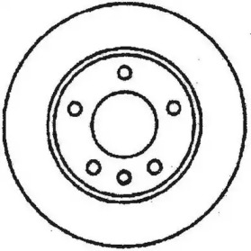 Гальмівний диск задній OPEL Astra F, Vectra A, Vectra B