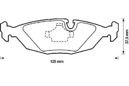 Гальмівні колодки задні BMW 3-Series, 5-Series, 6-Series, 7-Series, Z3