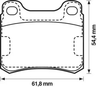 Гальмівні колодки задні Mercedes 190 (W201), C-Class (W202), E-Class (W124, C124, S124)