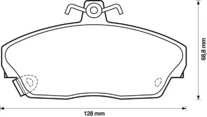 JURID HONDA колодки гальмівні передні Concerto 1.5 16V 90-,Civic VI,VII,Rover 200,400,45,800