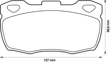 Гальмівні колодки передні Land Rover 110/127, Defender
