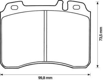 Гальмівні колодки передні Mercedes 124, E-Class (W124, S124, A124, C124)