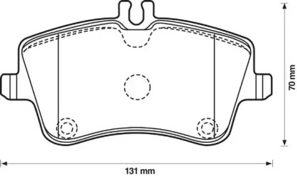 Гальмівні колодки передні Mercedes C-Class, CLK, SLK