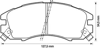 Гальмівні колодки передні SUBARU Impreza, Legacy