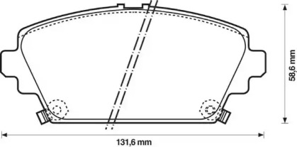 Гальмівні колодки передні Honda Accord VI (1999->)