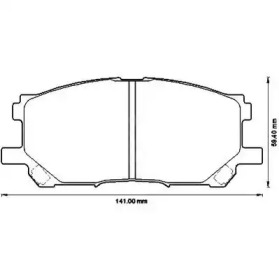 JURID TOYOTA гальмівні колодки передн. RX300 03-