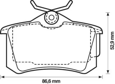 Гальмівні колодки задні Renault Clio, Espace, Fluence, Megane, Scenic
