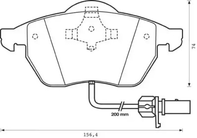 Гальмівні колодки передні Ford Galaxy / Seat Alhambra / VW Sharan
