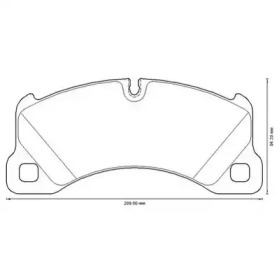 Гальмівні колодки передні Porsche Cayenne, Macan, Panamera / VW Touareg