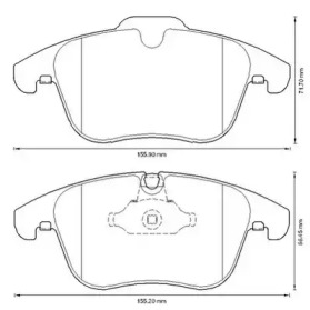 Гальмівні колодки передні Jaguar XK, S-Type, XF, XJ, XK