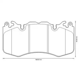 Гальмівні колодки передні Land Rover Defander, Range Rover, Range Rover Sport