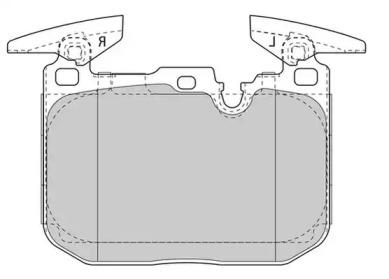 Гальмівні колодки передні M-Series BMW 1/2/3/4/I8