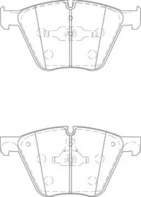 Гальмівні колодки передні BMW 5-Series, 7-Series, X5, X6
