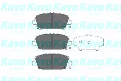 KAVO PARTS HONDA Тормозные колодки передн.Civic 06-