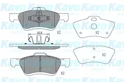 KAVO PARTS MAZDA Гальмівні колодки передн. TRIBUTE 04-, FORD MAVERICK 01-