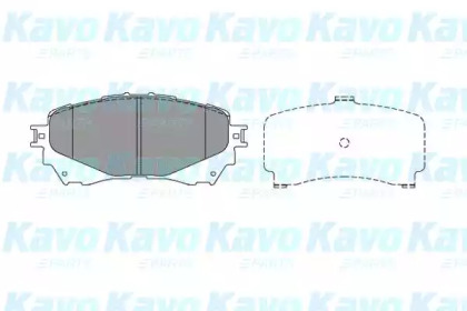 KAVO PARTS MAZDA Тормозные колодки передн.Mazda 6 12-