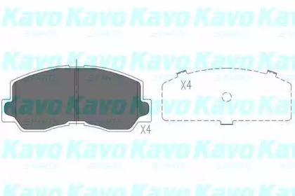 KAVO PARTS MITSUBISHI Гальмівні колодки передн.Galant I,II,L300,Pajero I,Celica