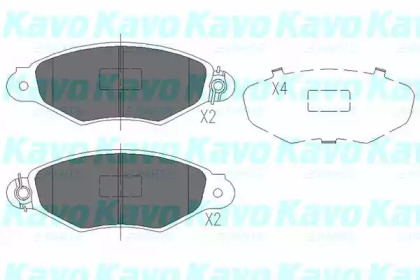 Гальмівні колодки, дискове гальмо (набір)