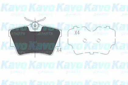 KAVO PARTS NISSAN гальмівні колодки задн.Primastar,Trafic II 1.9-2.5dCi 01-