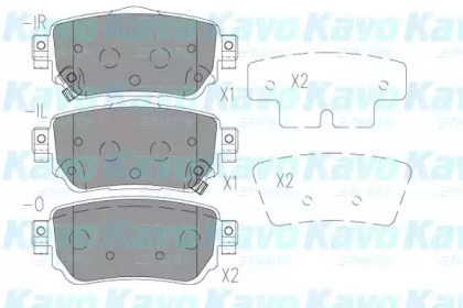 KAVO PARTS NISSAN гальмівні колодки задн.Qashqai 13-