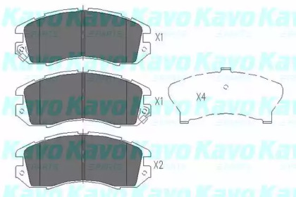 KAVO PARTS SUBARU гальмівні колодки передн. Impreza,Legacy
