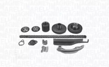 MAGNETI MARELLI MITSUBISHI К-кт ланцюга ГРМ (ланцюг + 4 напрямних + натягувач +5 шестерень) Pajero III,\V 3.2D