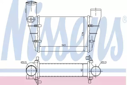 NISSENS VW Інтеркулер Audi A4/6, Passat 1.8T/1.9TDI 97-