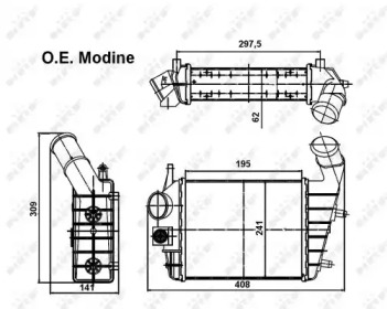 Інтеркулер ALFA 156 1,9-2,4JTD