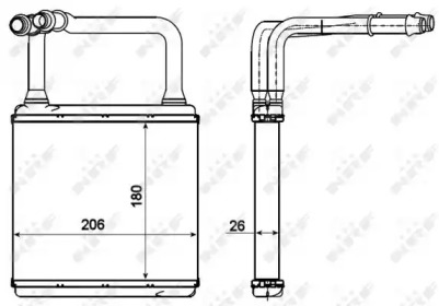 Радіатор пічки DB E-KLASA W211 02-