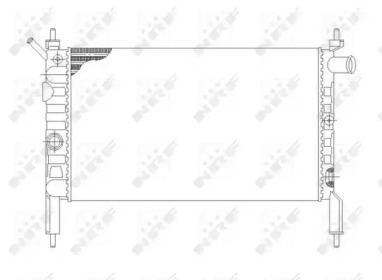 Радіатор охолодж. двигуна OPEL ASTRA F 1.4/1.6 09.91-01.05