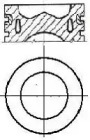 Поршень (81мм) VW - CFFA,CFFB,CFFD,CFFE,CFGB,CFGC,CFHB,CFHC,CFHE,CFHF,CFJA,CFJB,CKTB,CKTC,CKUB