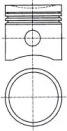 Поршень з кільцями RENAULT 69.0 D4F 1,1 16V 00- (вир-во NURAL)