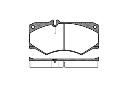 REMSA DB гальмівні колодки перед. W463207-508,VW LT 40, 45