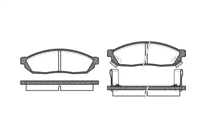 REMSA HONDA гальмівні колодки передн. CIVIC I (SF) 1300 L 80-83, SUZUKI CARRY (0S) 0.8 (ST90) 80-85