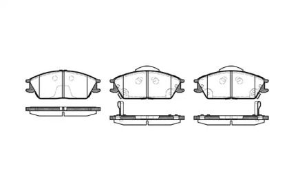 REMSA HYUNDAI гальмівні колодки передн. Accent,Getz,Lantra,Honda,Mitsubishi