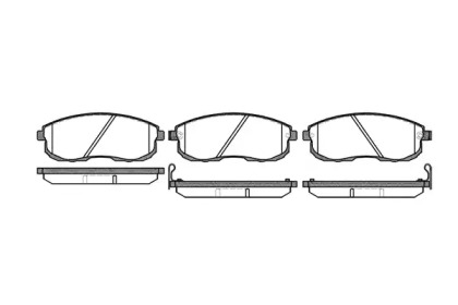 Колодка гальм. диск. NISSAN MAXIMA QX 94-99 передн. (вир-во REMSA)