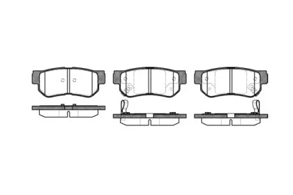 REMSA HYUNDAI гальмівні колодки задн.Tucson,Sonata,Santa Fe 01-,Kia Magentis,Sportage